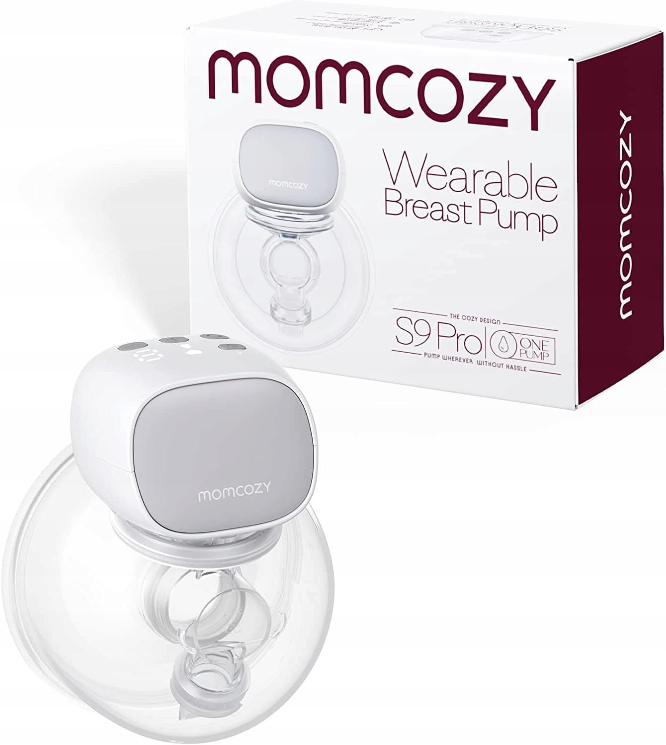 Momcozy S9 Pro Pojedynczy laktator elektryczny, szary, 180ml