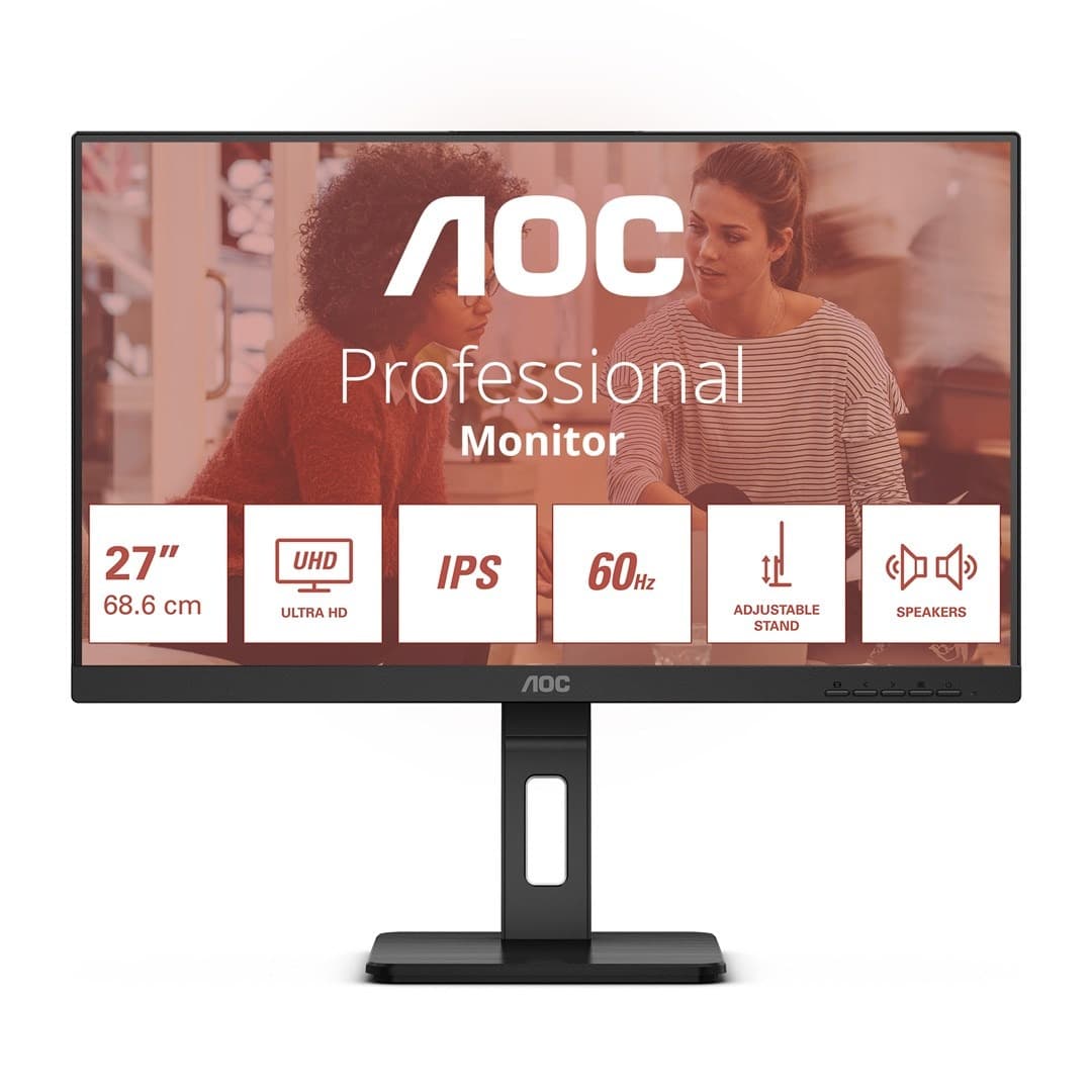 Monitor AOC 27 cali LED 4K U27E3UF z regulacją wysokości