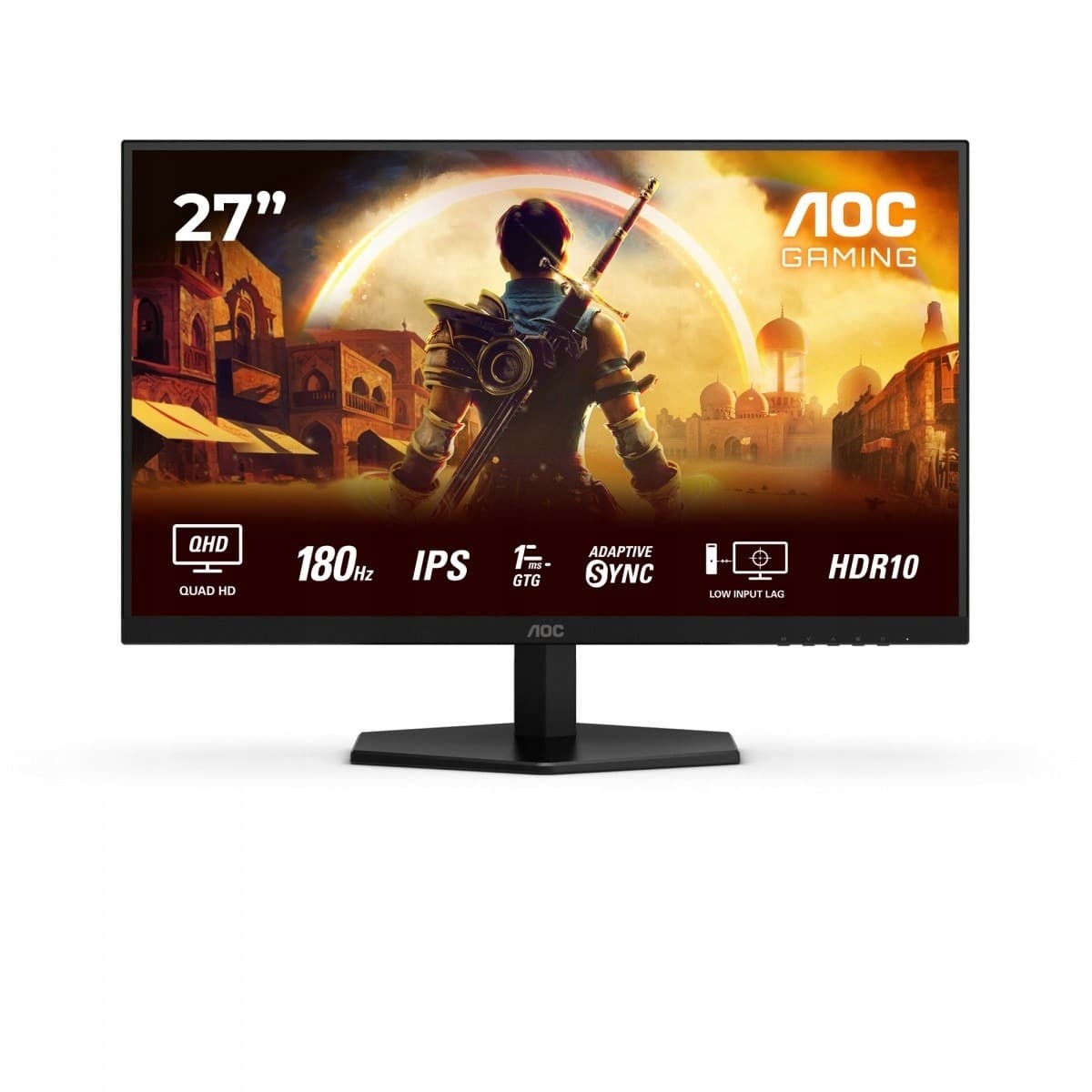 Monitor AOC 27" IPS QHD 2560x1440 180Hz 1ms Czarny