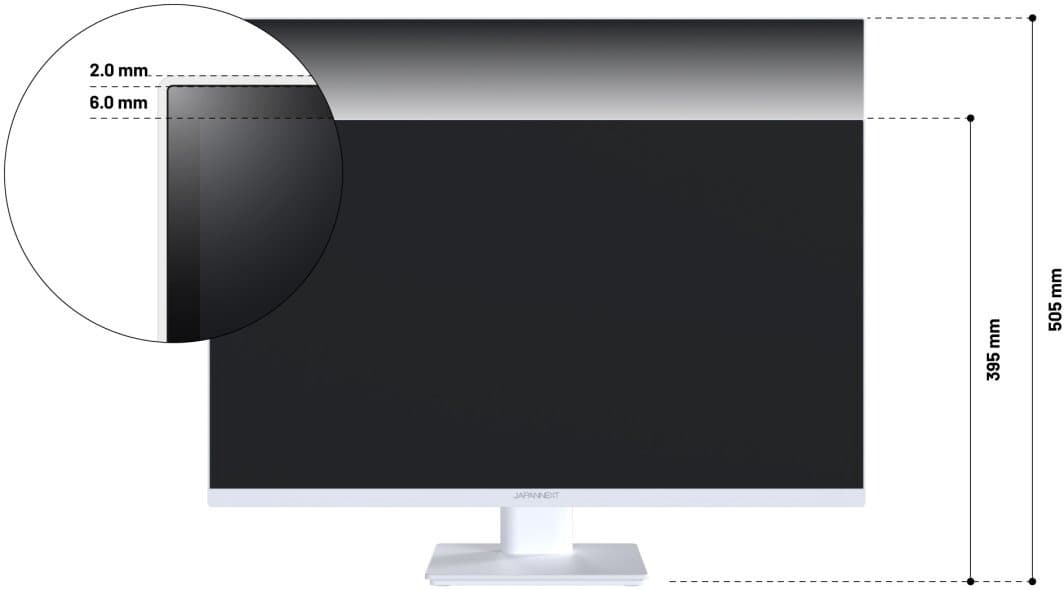 Monitor JAPANNEXT 68,5 cm JN-IPS270WQHD75F-C65W-HSP-W HDMI/DP WQHD