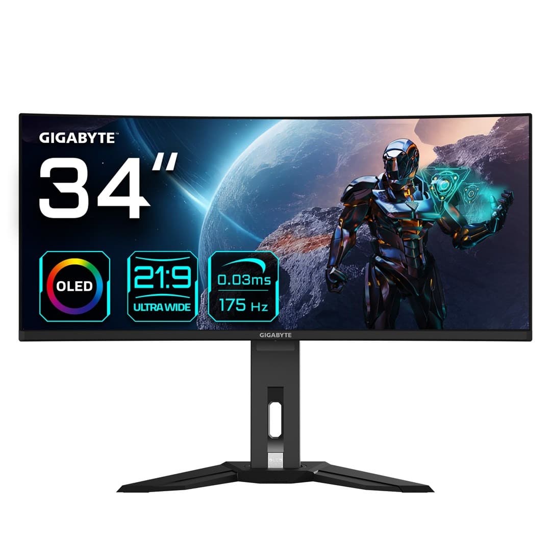 Monitor Gigabyte 34" OLED 3440 x 1440 px Wide Quad HD Czarny