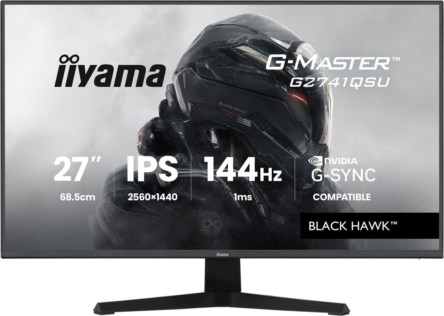 Monitor iiyama 23,8 cala IPS GB2441HSU-B1 Black Hawk 144Hz LED