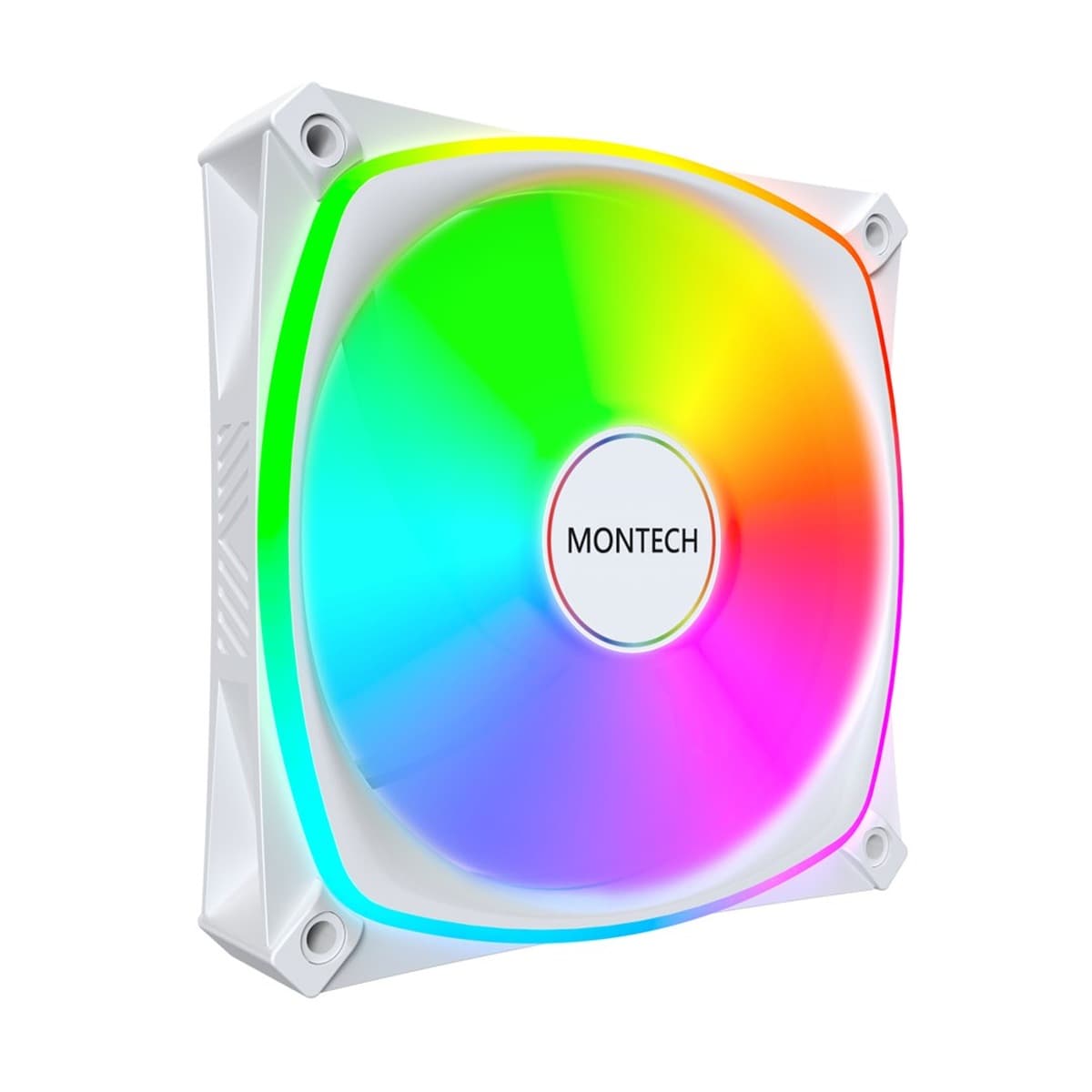 Montech AX120 PRO PWM ARGB - 3-pak wentylatorów 120mm, biały