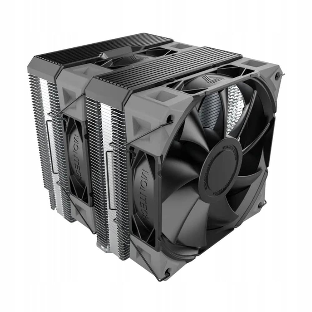 Montech NX600 ARGB CPU Kühler, Dual Tower, 2x 120mm, biały