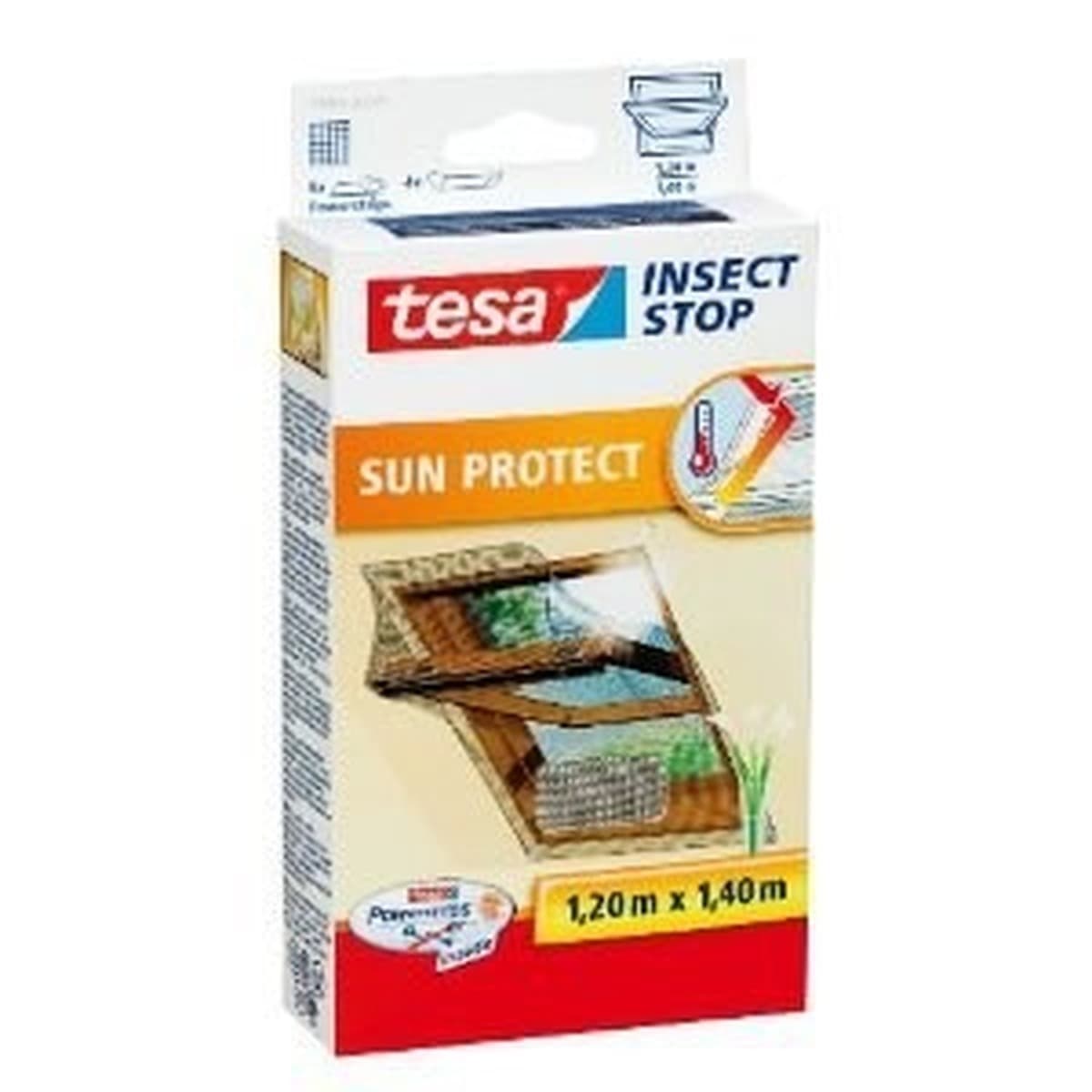 Moskitiera okienna TESA Insect Stop Sun Protect 1200 x 1400 mm srebrna