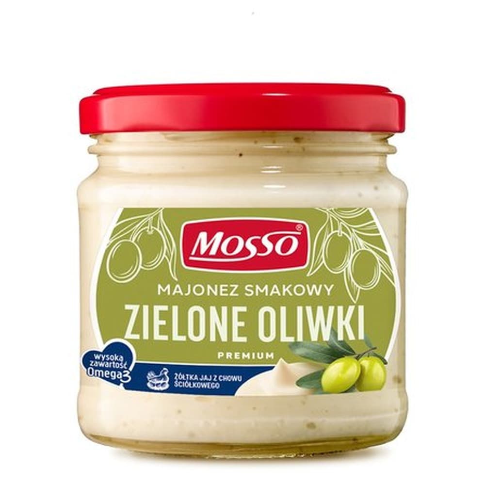 Mosso Majonez smakowy z zielonymi oliwkami 170 g