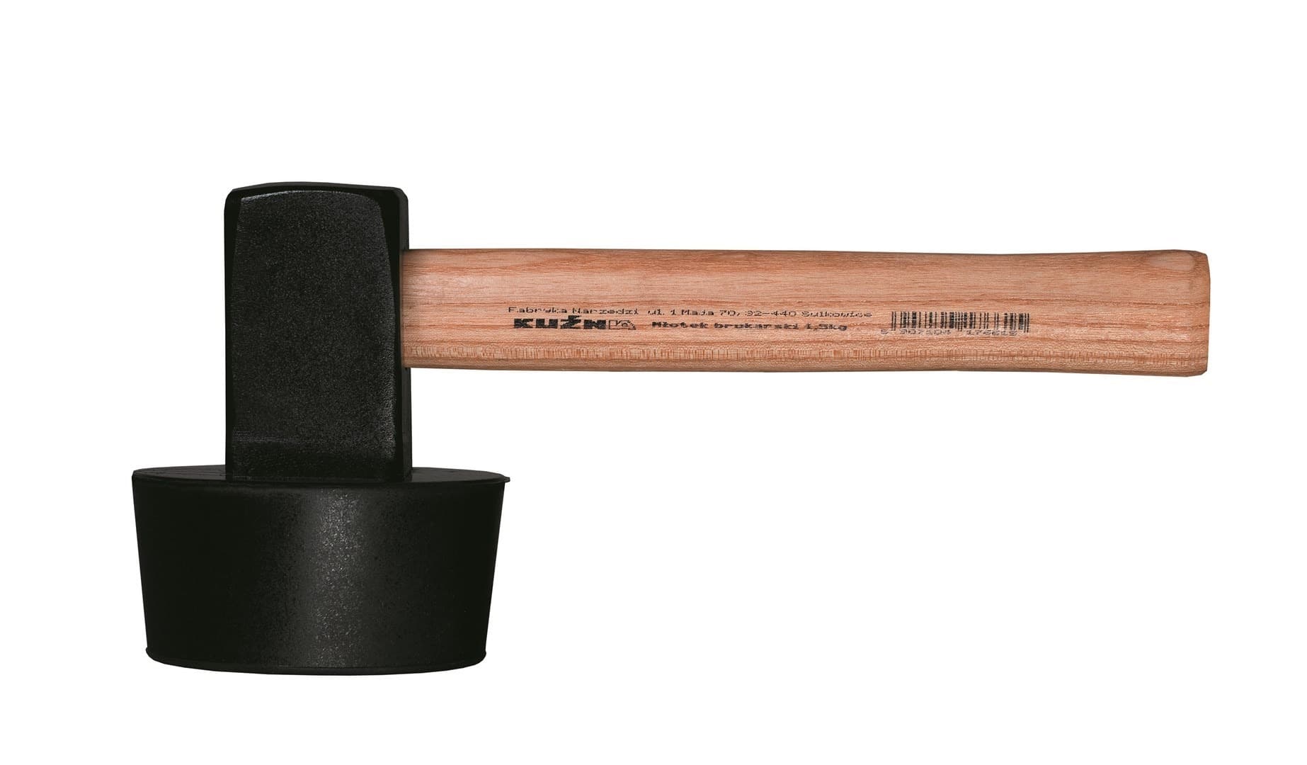 Młotek brukarski z gumą 1,5 kg długość 400 mm