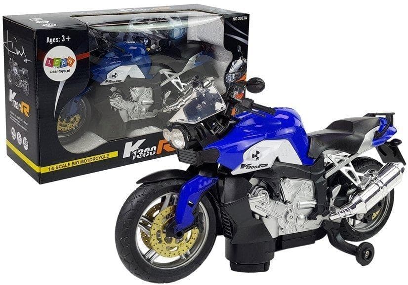Motocykl na baterie niebieski dla dzieci
