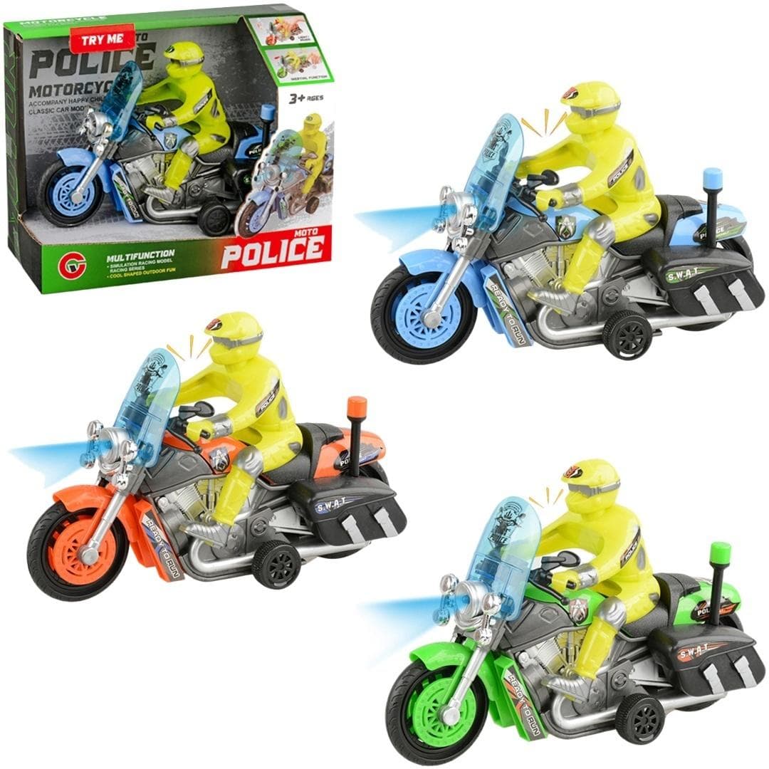 Motocykl policyjny ze światłem i dźwiękiem MIX