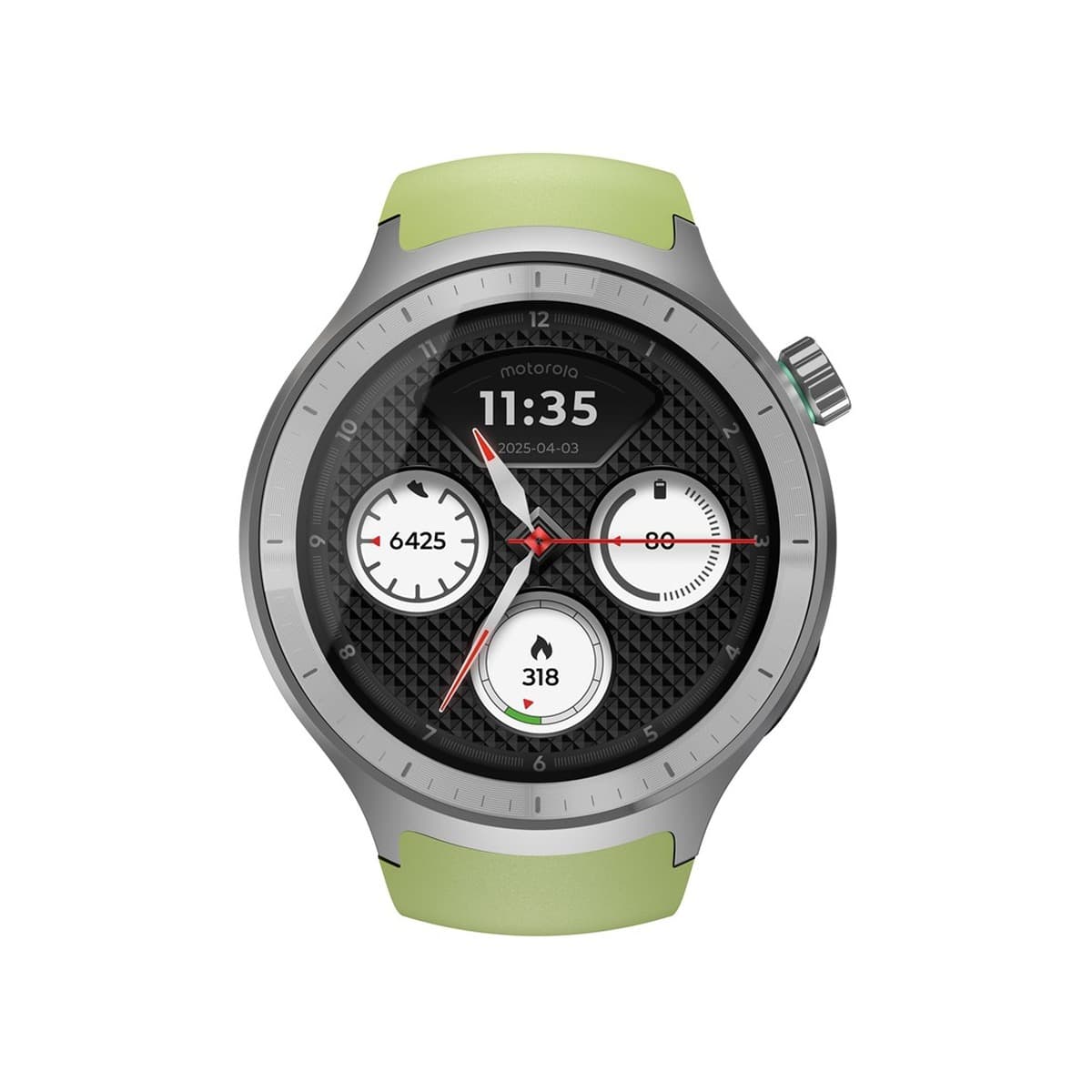 Motorola Moto Watch 512MB Srebrny Stal Nierdzewna + Herbal Garden Silikon Srebrny
