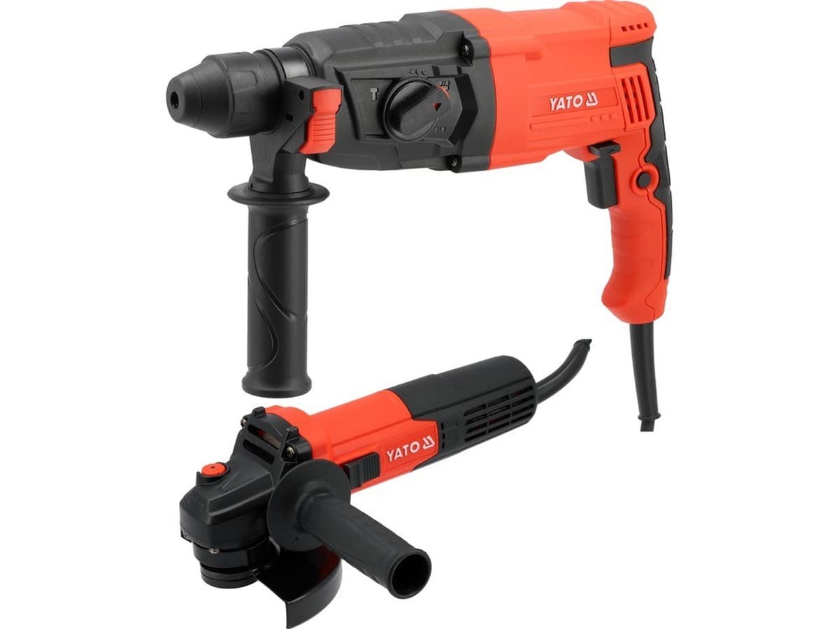 Młotowiertarka SDS+ 900W 3,2J ze szlifierką kątową 125mm 750W