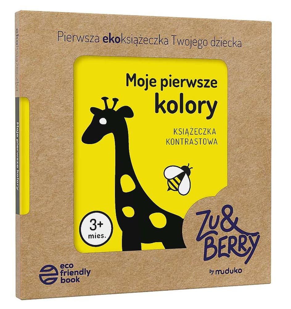 MUDUKO Moje pierwsze kolory: Książeczka kontrastowa dla niemowląt