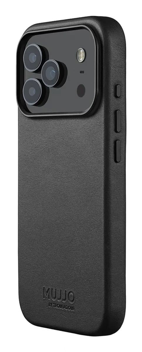 Mujjo Leather Case - etui skórzane do iPhone 17 Pro kompatybilne z MagSafe (czarne)