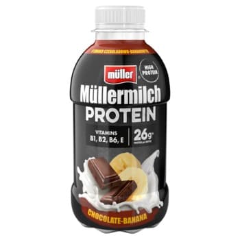 Müller Napój mleczny proteinowy o smaku czekoladowo-bananowym 400 g