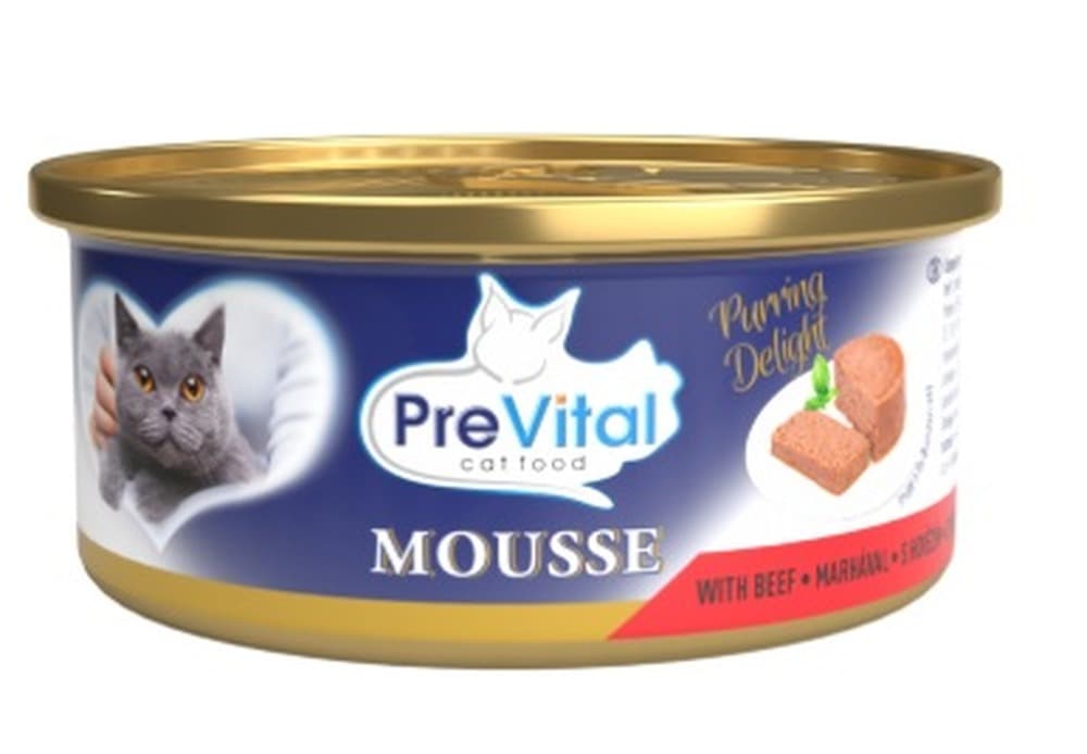 PreVital mini puszka - Mus dla dorosłych kotów z tuńczykiem 85g