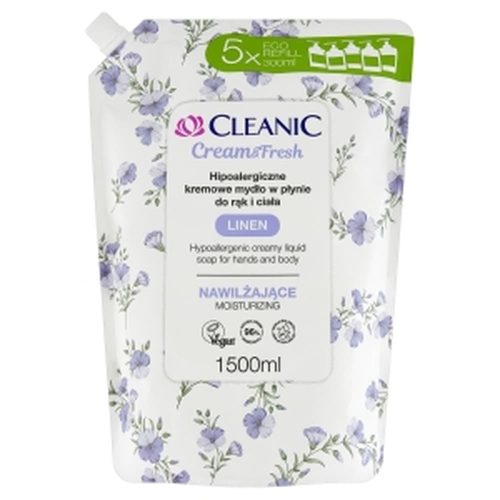 Cleanic Mydło w Płynie Linen Zapas 1,5 Litra