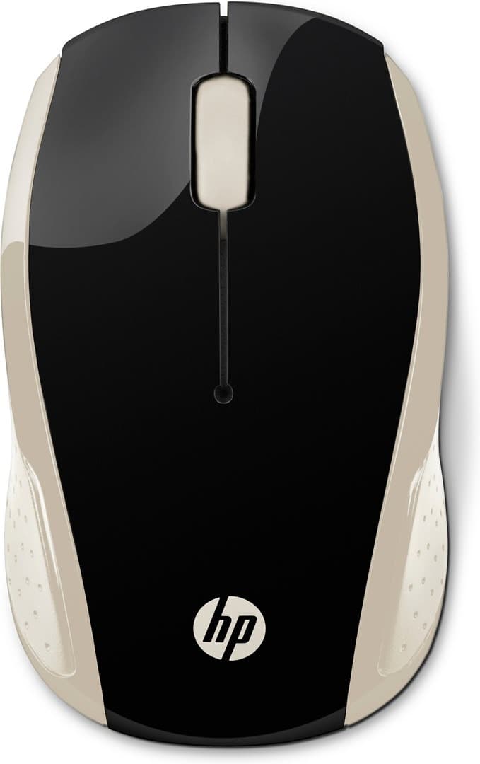 Mysz bezprzewodowa HP 200 Silk Gold czarno-złota