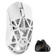 Mysz gamingowa WLMOUSE Beast X Pro Solid Sides, przełączniki Omron Optical - biała