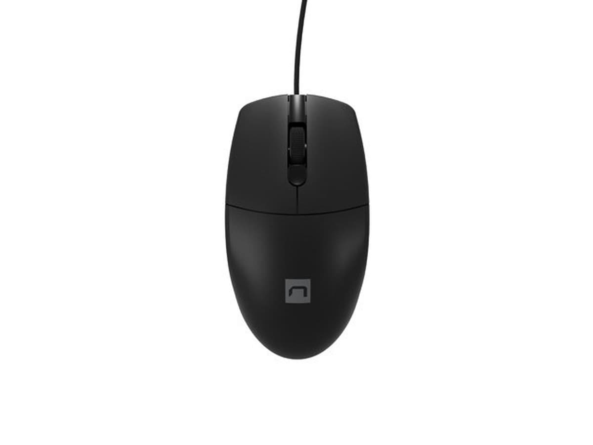 Mysz przewodowa Natech Ruff Plus 1200 DPI czarna 3 przyciski