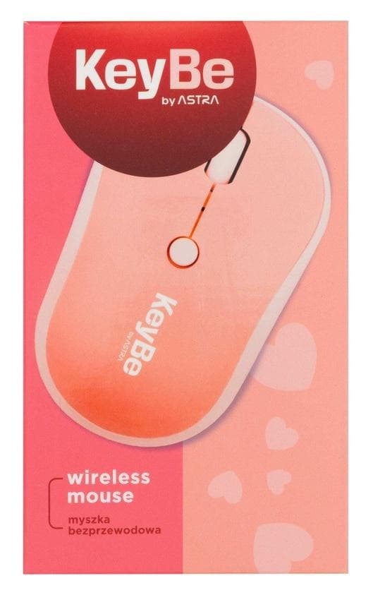 Mysz bezprzewodowa Pink 2.4 GHz z odbiornikiem USB