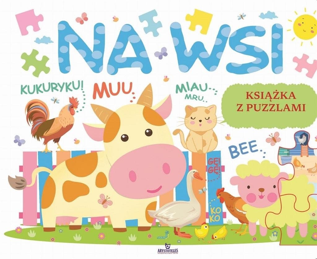 Na wsi - Książka z puzzlami