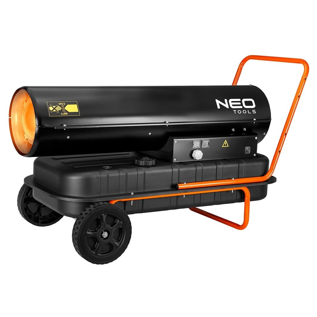 Nagrzewnica olejowa NEO 50 kW z termostatem i kółkami