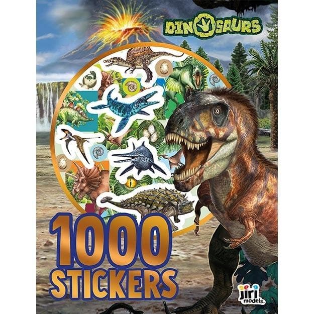 Dinozaury Zestaw naklejek 1000 szt. dla dzieci