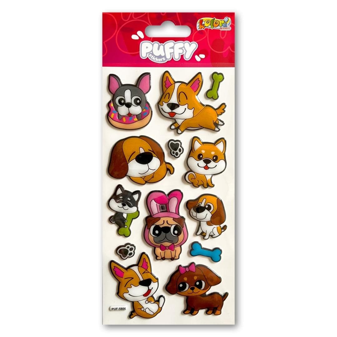 Penmate Naklejki wypukłe Dogs 9x21 cm do dekoracji