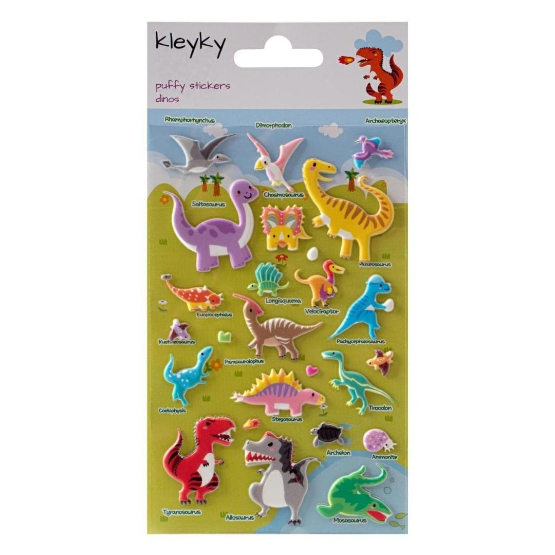 Naklejki wypukłe ozdobne Dinozaury Kleyky