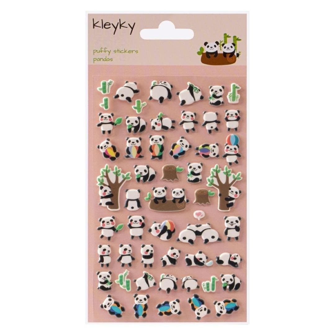 Naklejki wypukłe ozdobne Pandy Kleyky