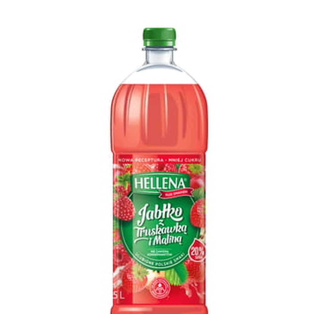 Hellena Napój Niegazowany Jabłko z truskawką i maliną 1,75 l