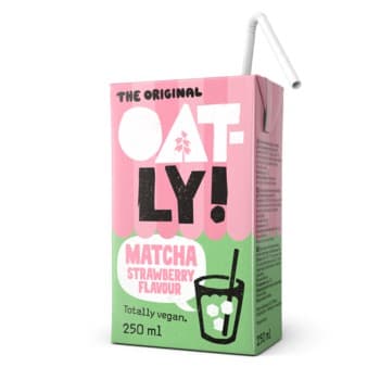 Napój owsiany Oatly Matcha o smaku truskawkowym 250 ml