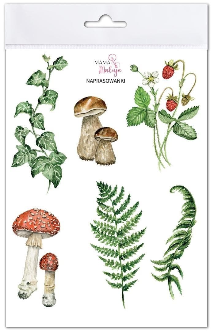 Naprasowanki Przyroda leśna do ubrań i tekstyliów