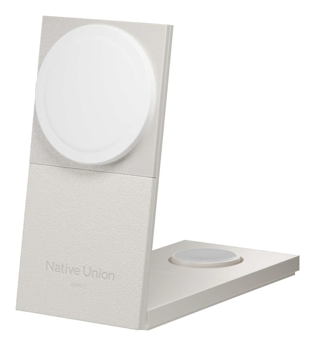 Native Union Rise 3-In-1 Qi2 Ładowarka Bezprzewodowa Jasnoszara USB