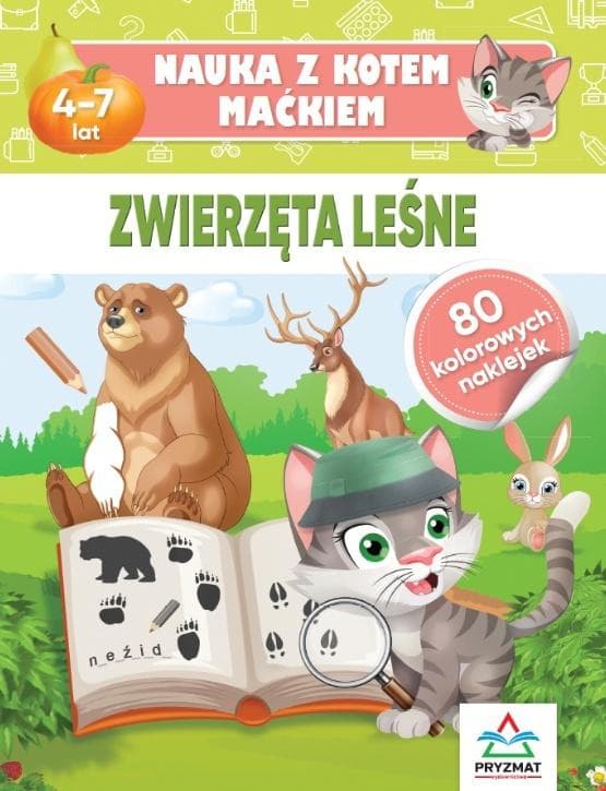 Zwierzęta Leśne. Nauka z Kotem Maćkiem dla Dzieci