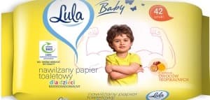 Lula Papier toaletowy nawilżany Owoce Tropikalne dla dzieci 42 sztuk