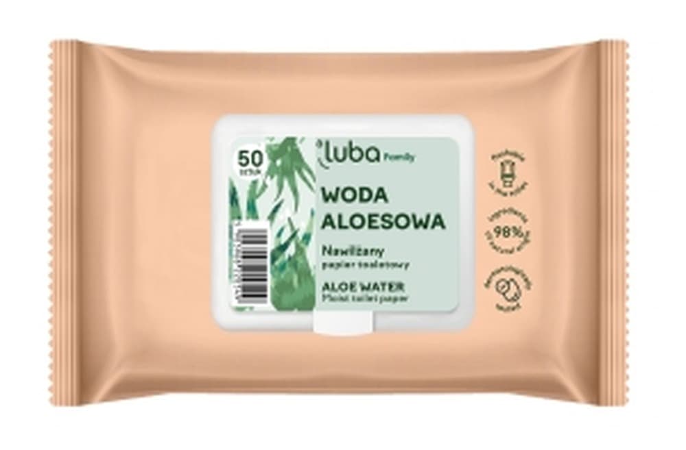 Nawilżany papier toaletowy Luba Pure 50 sztuk