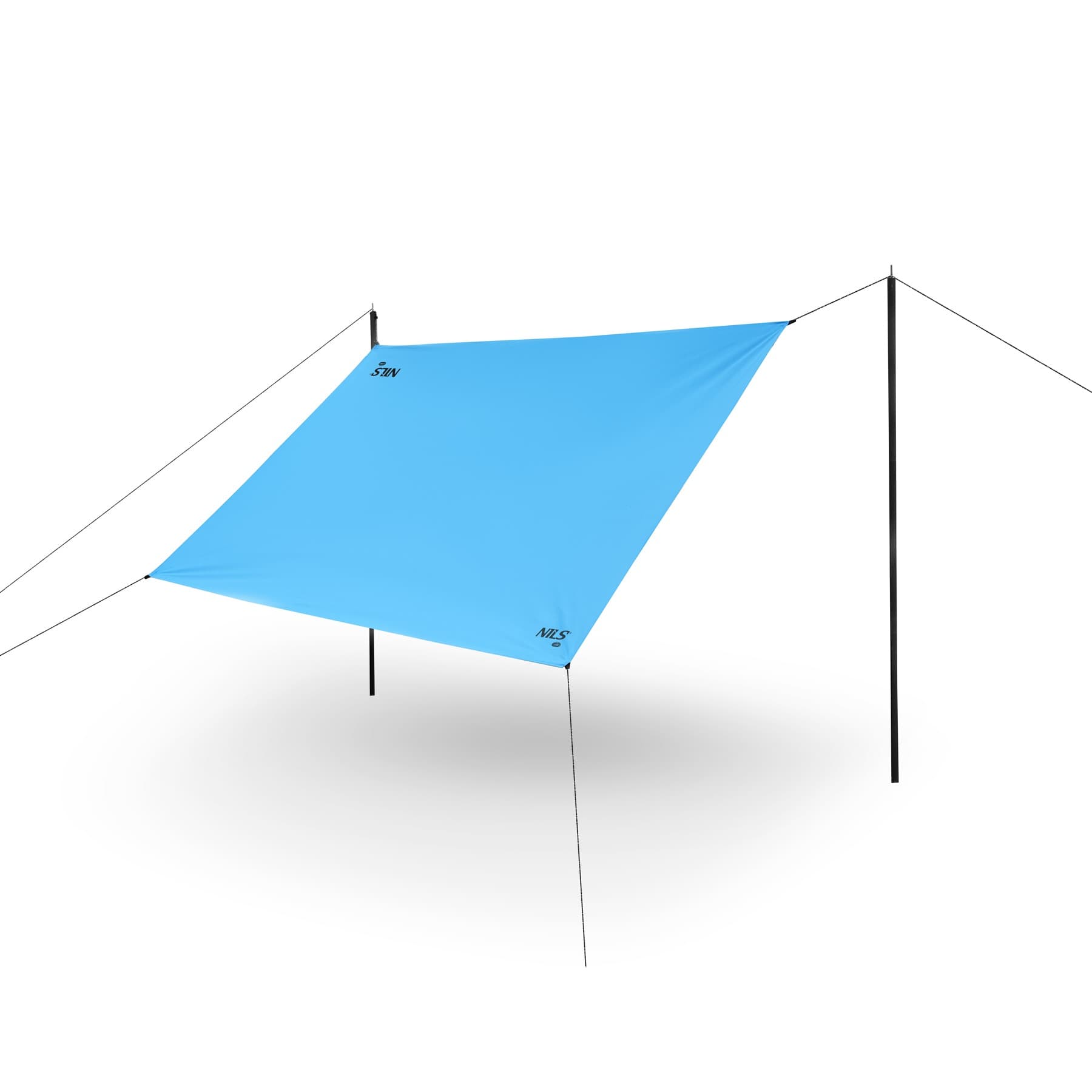 Nils Camp Płachta Biwakowa Kempingowa 230 x 140 cm niebieska
