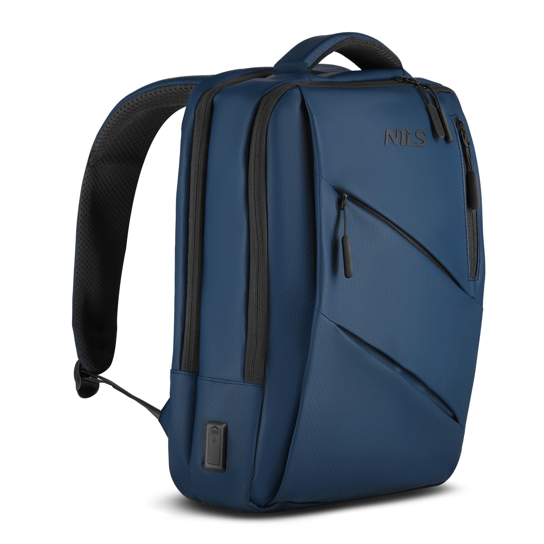 NC4502 PLECAK NA LAPTOP Z USB NIEBIESKI NILS