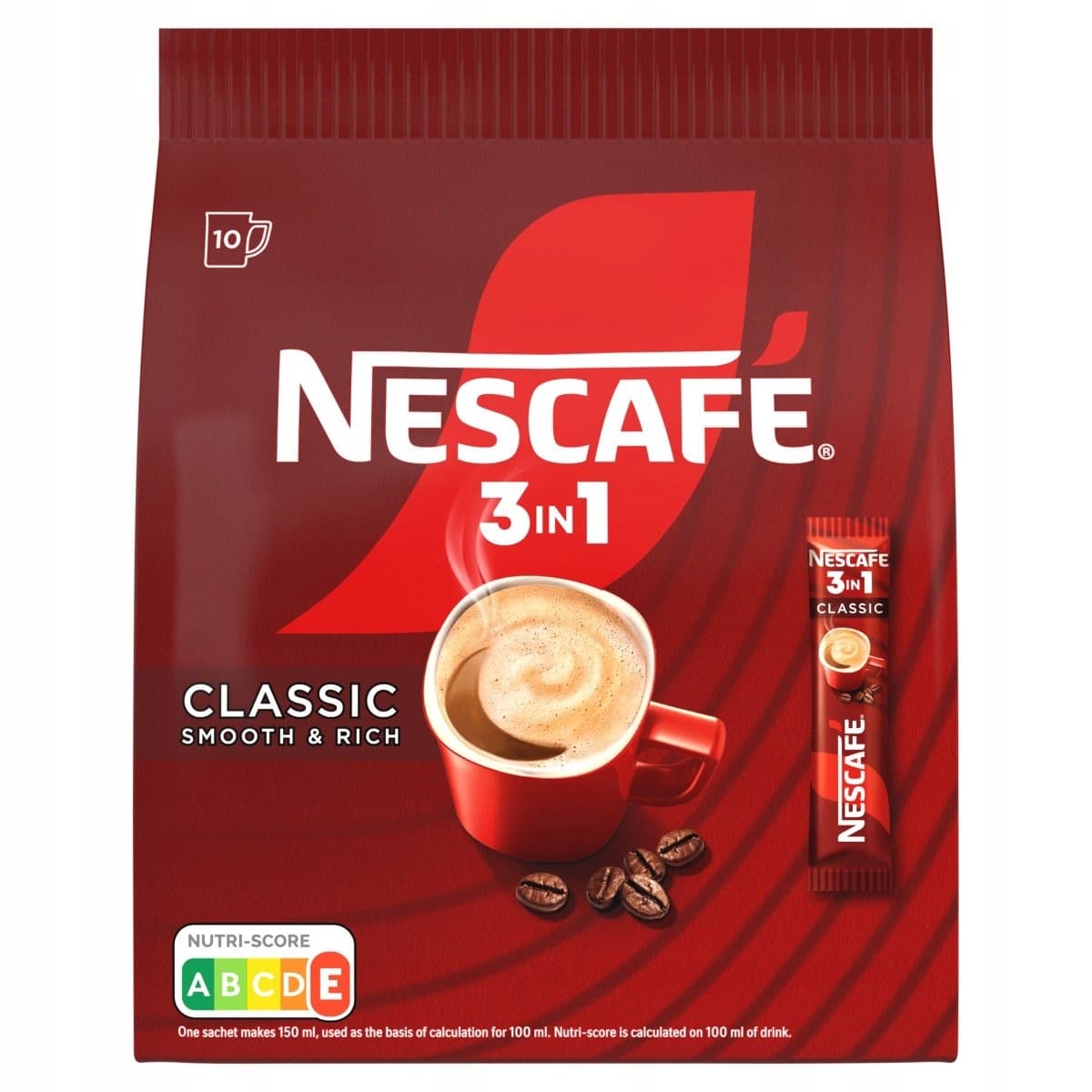 NESCAFÉ 3in1 Classic Rozpuszczalny napój kawowy 10 x 16,5g