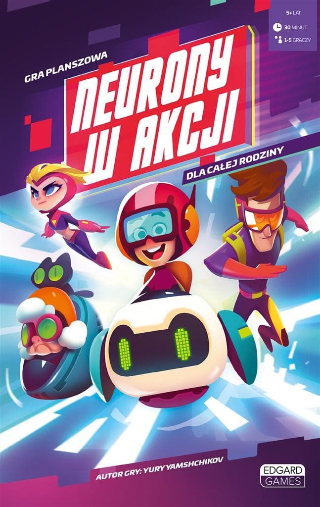Neurony w akcji - gra planszowa Edgard Games 10 poziomów trudności