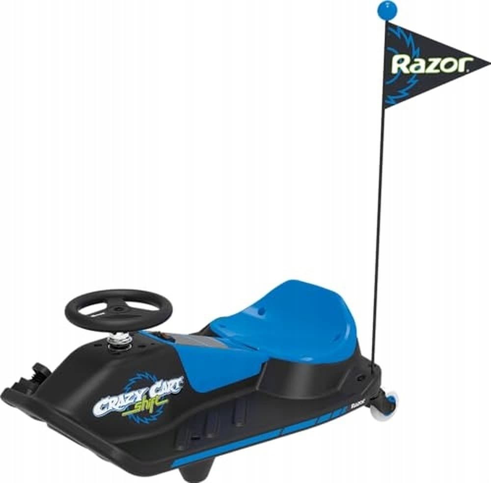 Niebieski gokart Razor Crazy Cart Shift Lithium dla dzieci
