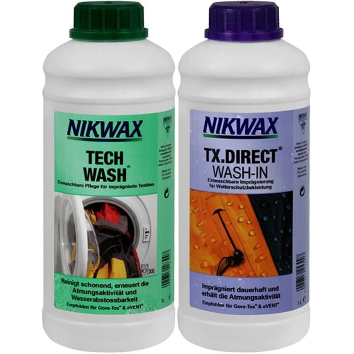 Nikwax Tech Wash + TX.Direct Wash-In - Zestaw do prania odzieży technicznej 1000 ml