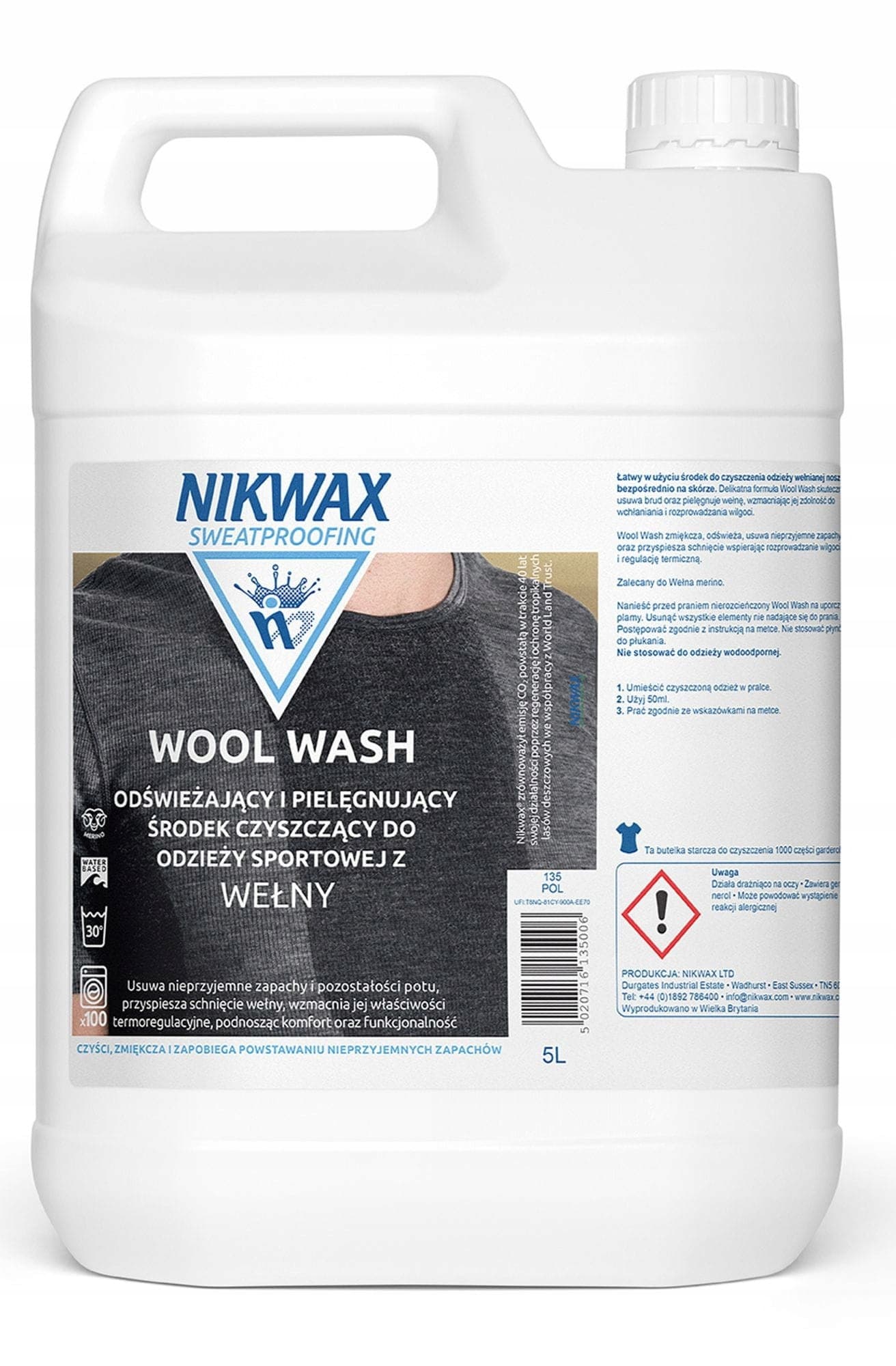 Nikwax Wool Wash Płyn do prania wełny 5L