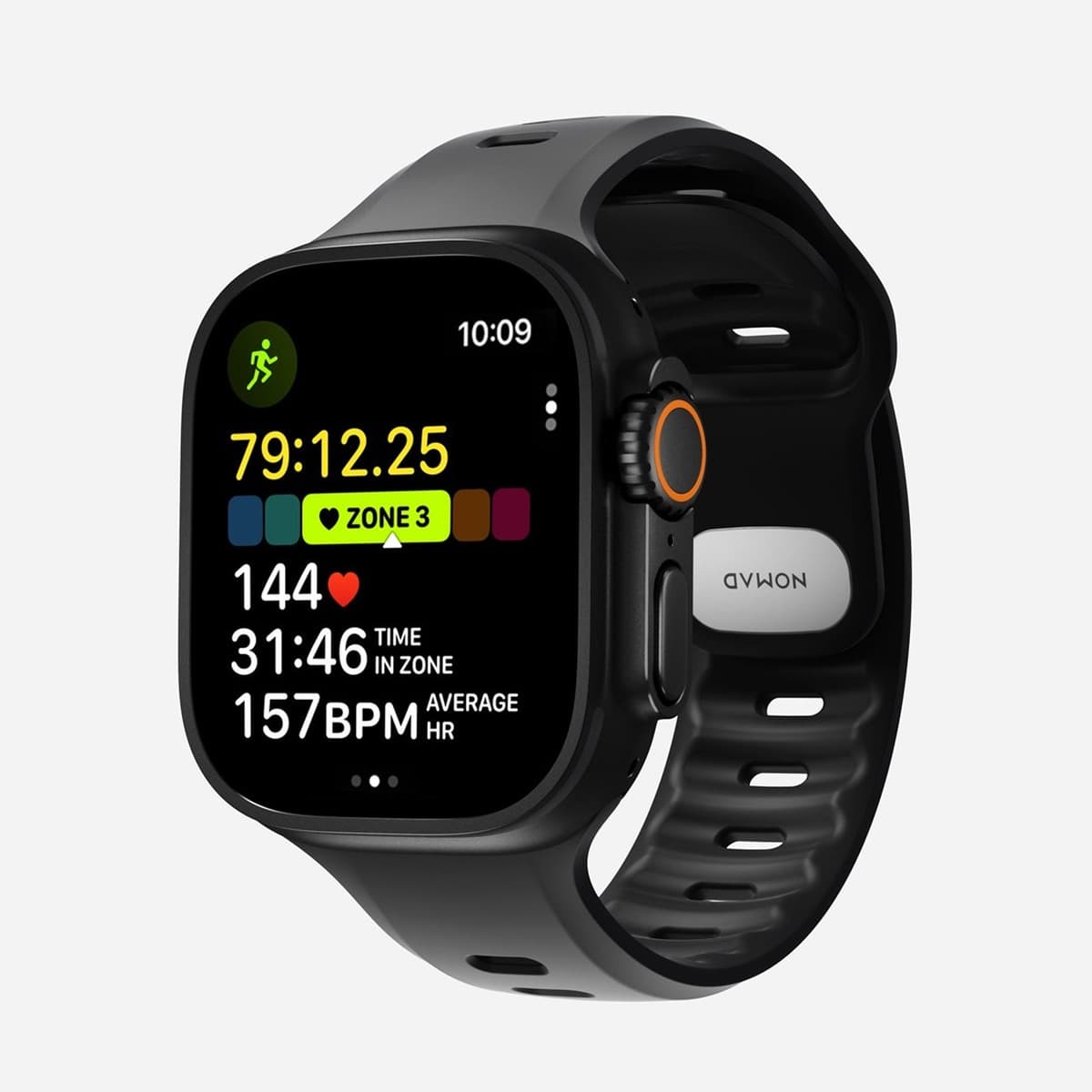 NOMAD Tempo Band - pasek do Apple Watch 49mm z FKM (czarny)