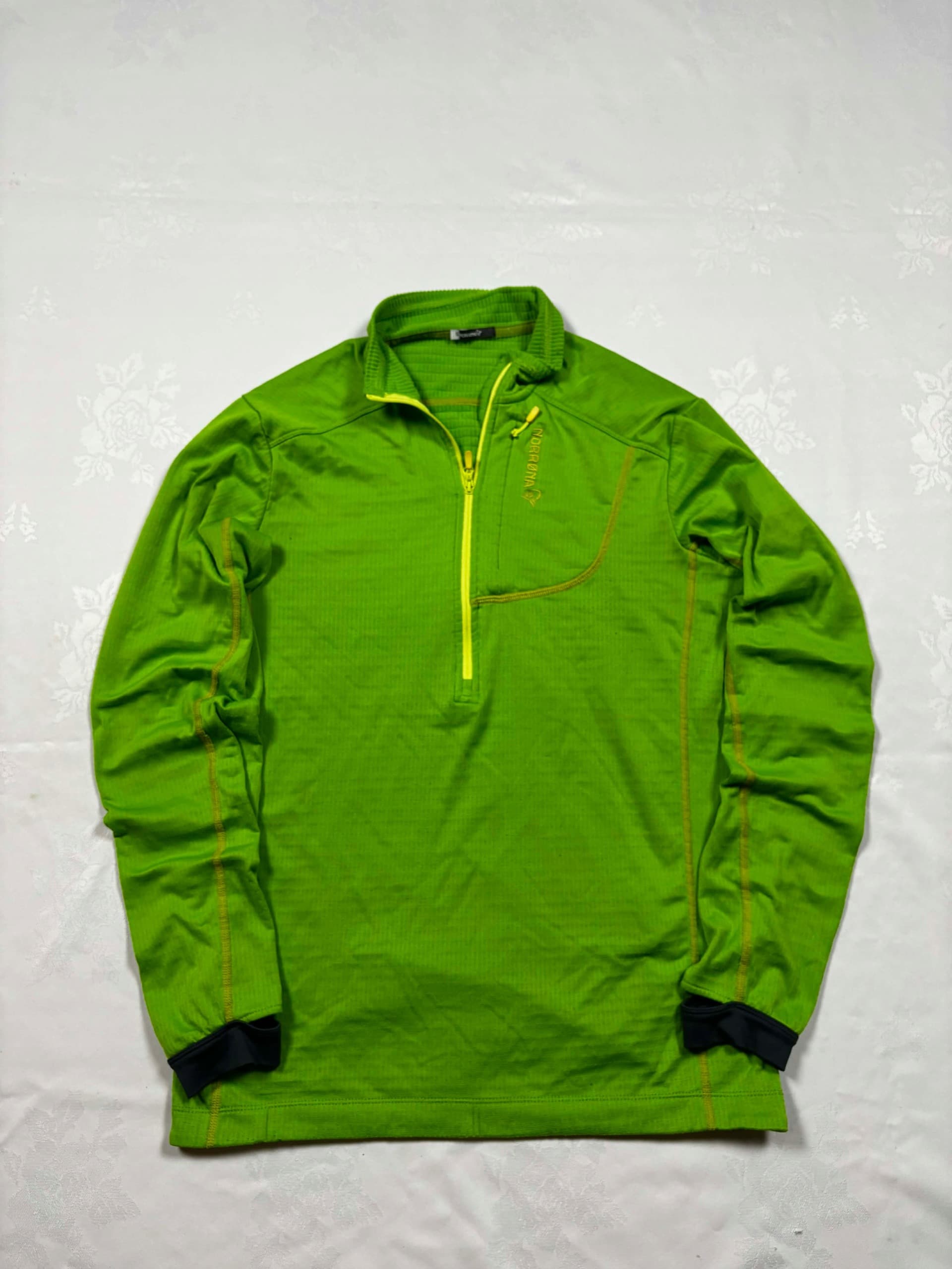 Norrona Trollveggen Powerstretch Pro Zip Hood - bluza damska z zamkiem, everglade
