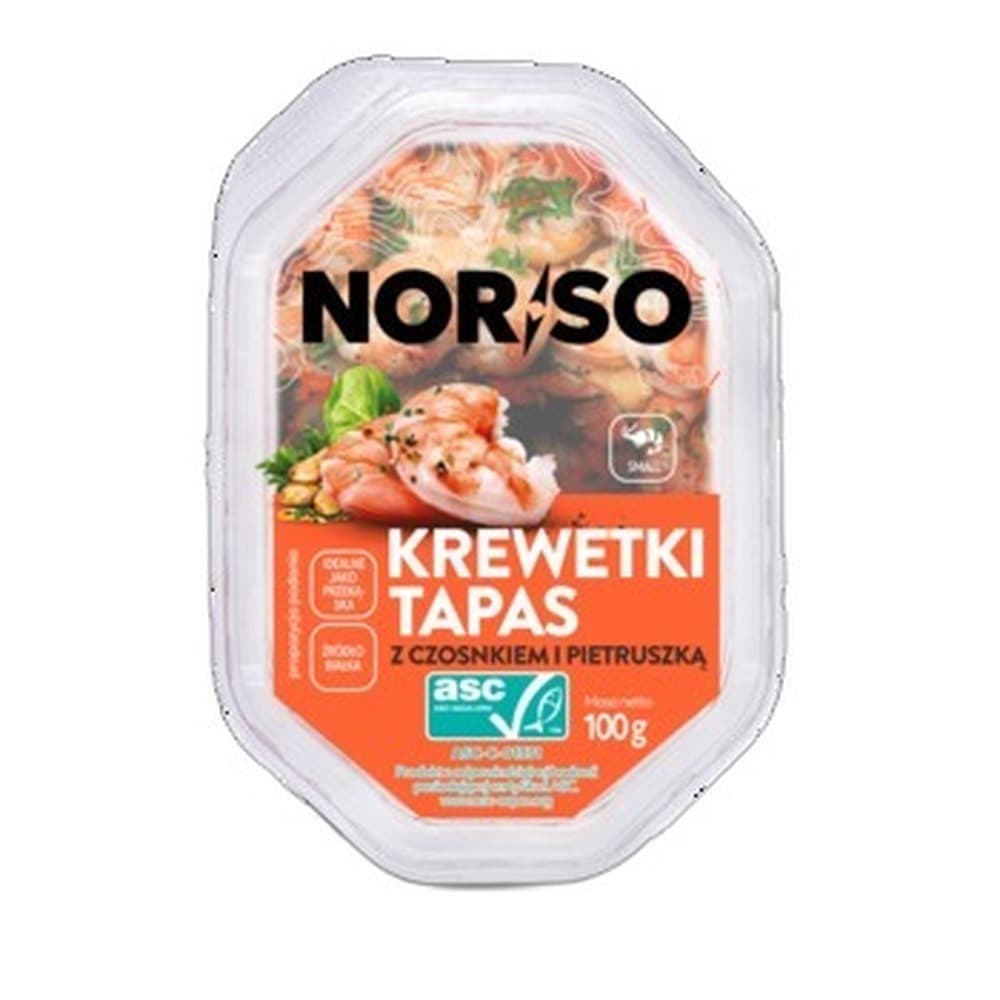 Norso Krewetki Tapas z czosnkiem i pietruszką 100g
