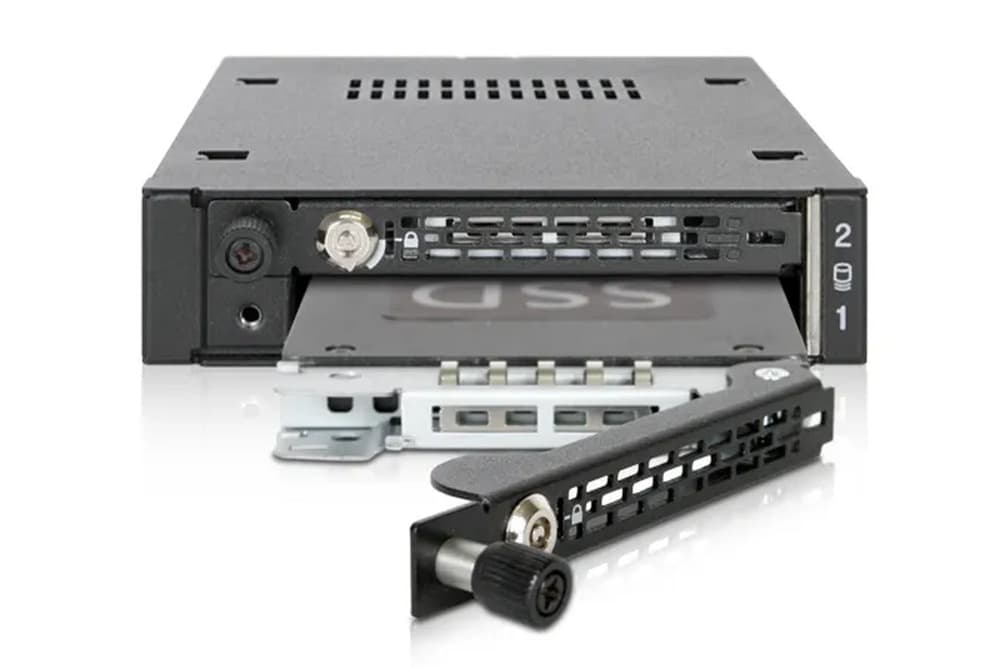 Nośnik danych IcyDock 2x 6,3cm SATA III/SAS HDD/SSD w 1x 3,5" TRAY