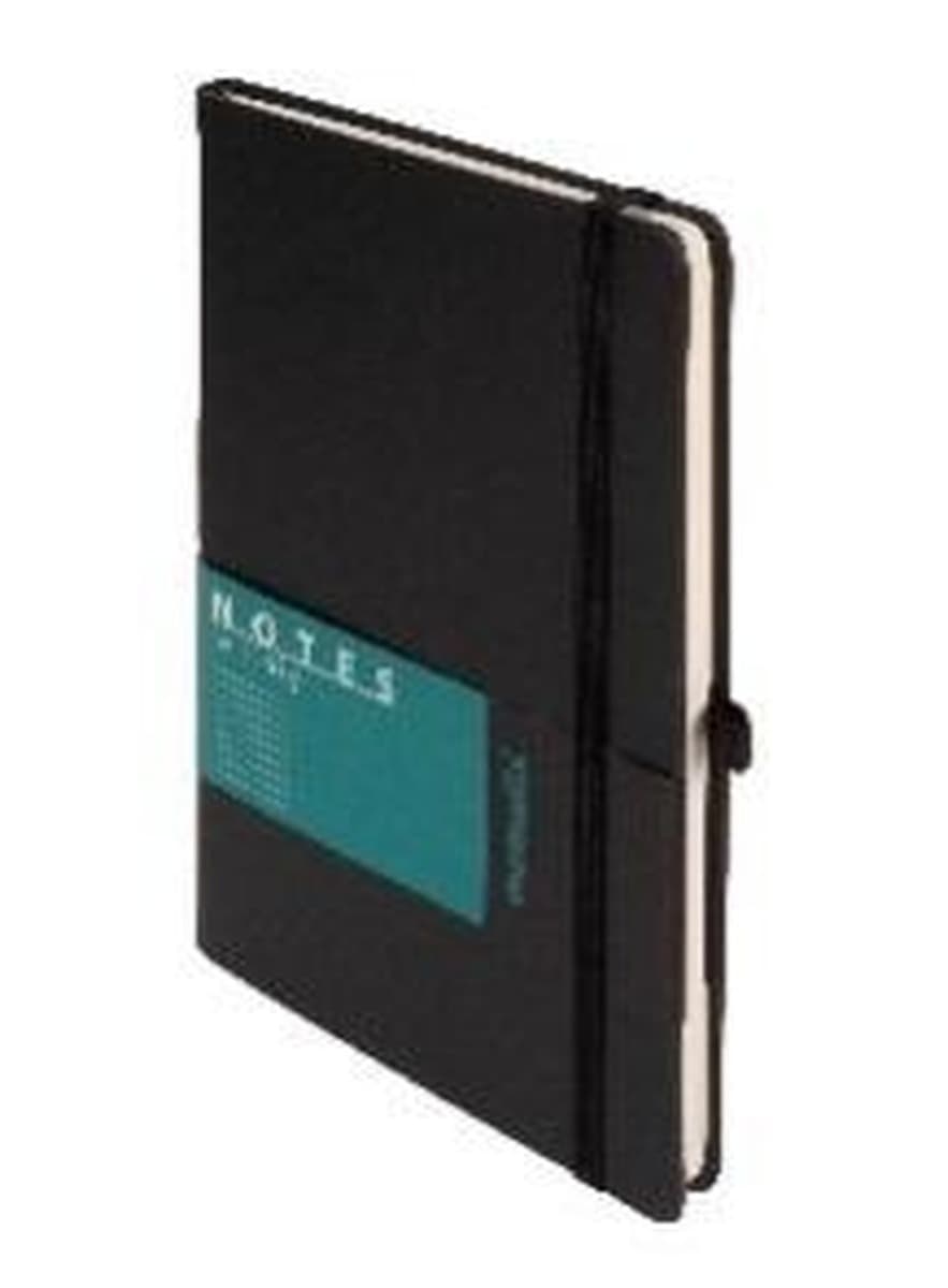 Notes A5 w linię Memofix czarny