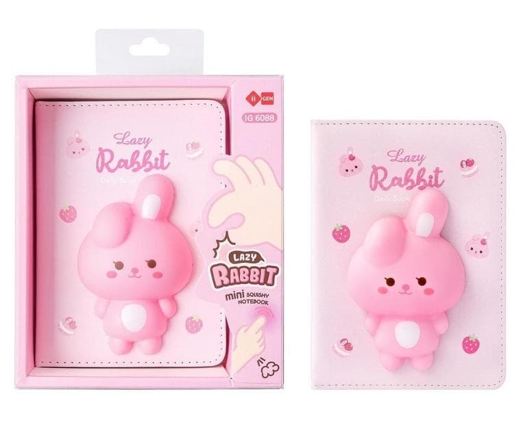 Notes mini 96 kartek Króliczek Squishy antystresowy
